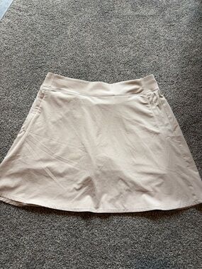 Athleta Light Cream A-Line Skirt with built in shorts